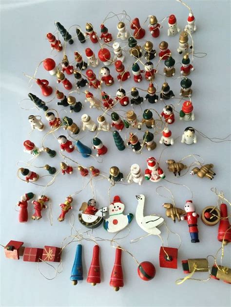 antique miniature christmas ornaments|More.